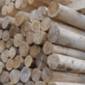 4"x10' New White Cedar Posts 100/bdl