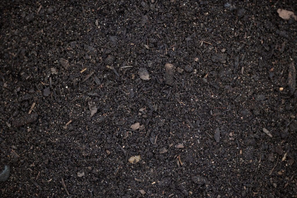Garden Blend soil mix made from compost, manure, peat, topsoil, and sand for nutrient-rich vegetable gardening and raised beds.
